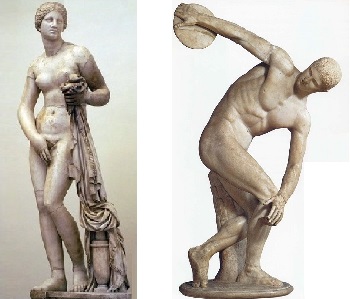 Aphrodite Knidus, and Discobolus
