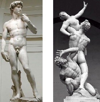Michelangelo and Giambologna