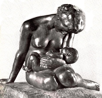 Description: Wilhelm Lehmbruck - Mother and Child