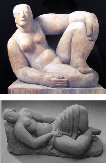 Description: Frank Dobson - Stone sculpture