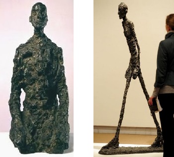 Description: Alberto Giacometti - Eli Lottar, and Walking man