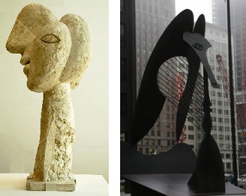 Description: Pablo Picasso - Head of a Warrior, and Chicago Horse